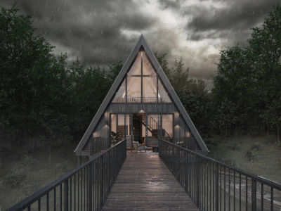 Brit Lake Retreat - A-frame - preview №5